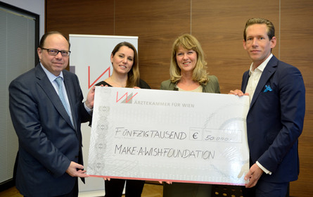 Ärzteball spendet 50.000 Euro an Make-A-Wish Foundation