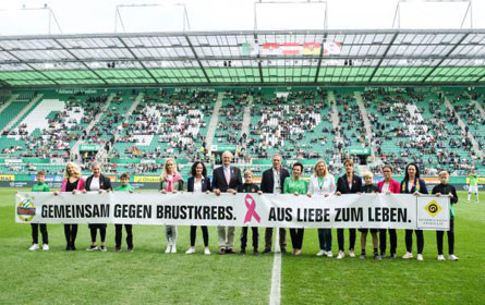 Mit Rapid gemeinsam gegen Brustkrebs