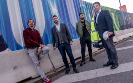 Baustellenwand wird zu XXL-Kunstwerk