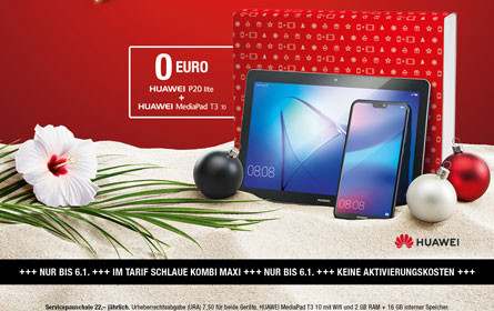 tele.ring feiert "Zweinachten" auf Huawei