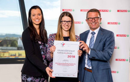 Spar-Oberösterreich erhält staatliches Gütezeichen "Audit berufundfamilie"
