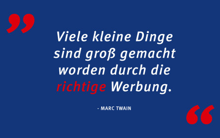 Kleines Budget, große Werbewirkung