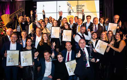 Gewista und DMB gewinnen Golden Pixel Award in Gold für Vöslauer