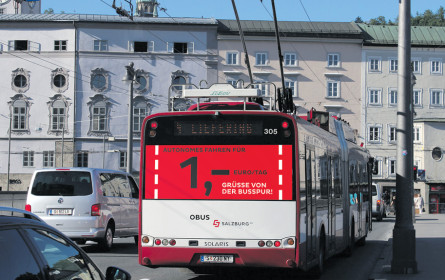 Salzburg AG grüßt von der Bus-Spur