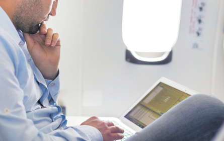 Surfen im AUA-Flieger 