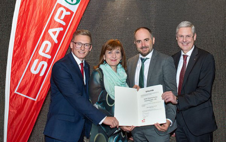 Spar ist "Ausgezeichneter Tiroler Lehrbetrieb"