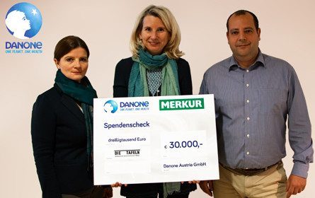 Danone spendet 30.000 Euro an die österreichischen Tafeln