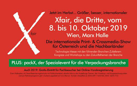 Xfair 2019: Druck, Werbetechnik, Verpackung, Fotografie und vieles mehr.