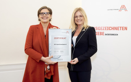 APA als österreichischer Leitbetrieb zertifiziert