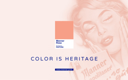Manner Rosa macht glücklich, auch als Pantone-Farbe