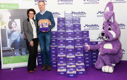 Mondelēz International macht eine lila Osterfreude