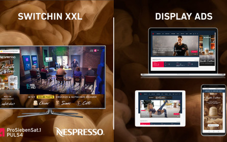 ProSiebenSat.1 Puls 4 und Nespresso starten Addressable TV Cross Device-Kampagne