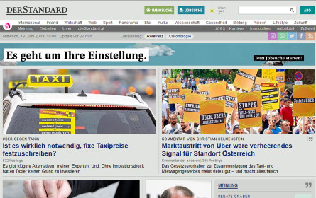 Relaunch von "derstandard.at" vor der Tür
