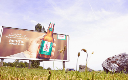 Egger - "Richtig gutes Bier" formatsprengend in neuem Gewand