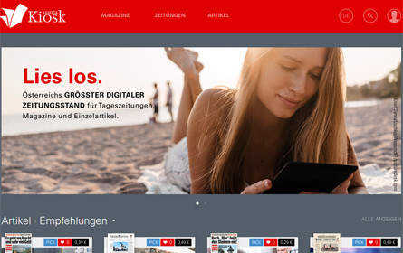 Austria-Kiosk wächst um „NZZ“, „Guardian“ und weitere Medien