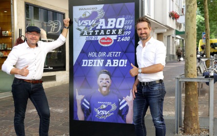 Epamedia inszeniert Abo-Aktion des EC Panaceo VSV