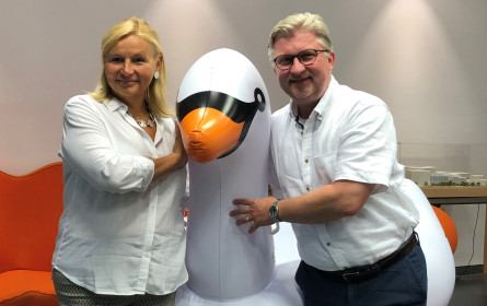 Schwan „Erich“ geht mit Buwog auf Wohnungssuche