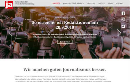 Österr. Journalisten-Kolleg: Ausschreibung