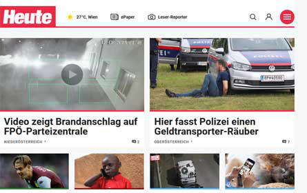 Dachangebot von „Heute.at“ mit über 18 Millionen Visits im Monat Juli