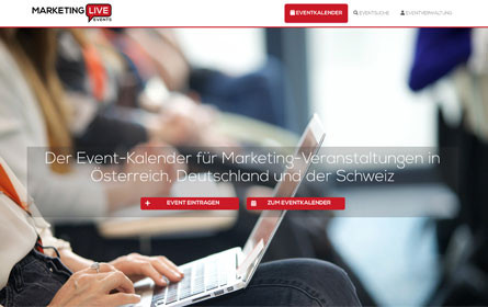MarketingLive.Events: Neue Plattform bietet Überblick über relevante Events im Marketingbereich im D-A-CH-Raum