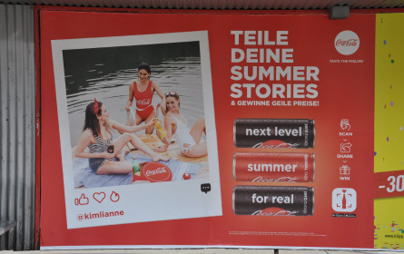 Out-of-Home Champions: Coca-Cola werbestärkste Sujet vor WinWin