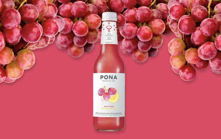 Die neue Pona-Sorte "Rote Traube Primofiore Zitrone" sprudelt