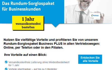 Conrad Business Supplies - ein Paket für viele Unternehmen