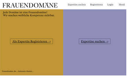 Expertinnendatenbank „Frauendomäne” wurde gelauncht