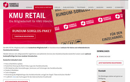 Handelsverband baut Leistungspaket "KMU Retail" weiter aus