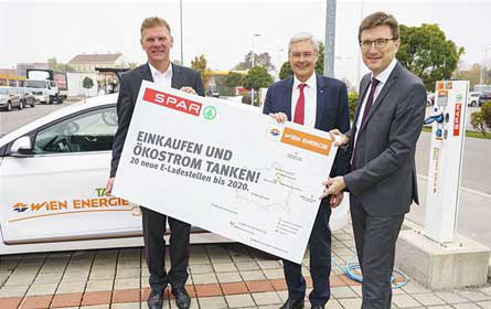 Einkaufen und Ökostrom tanken