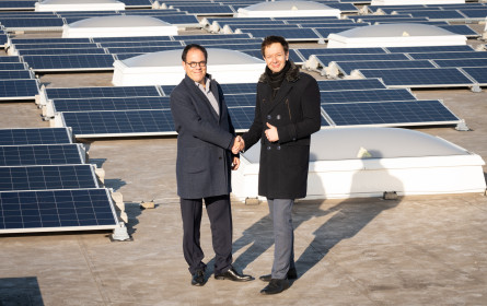 Energiewende mit Wien-Energie auf dem Metro Großmarktdach