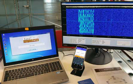 Sichere Datenübertragung mit Ultraschall am Handy