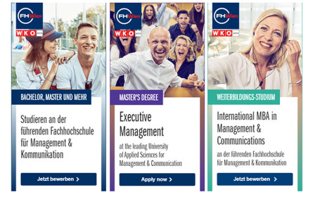 FHWien der WKW setzt bei Studienbewerbung auf personalisierte Ads von e-dialog