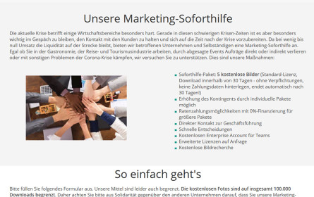 PantherMedia stellt Marketing-Soforthilfe für Unternehmen in Not zur Verfügung