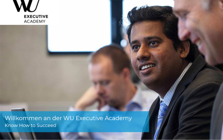Infoabend für berufsbegleitende Universitätslehrgänge der WU Executive Academy