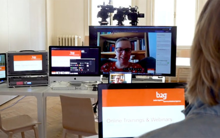 b2g stellt Raum für Webinare zur Verfügung