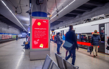 ÖBB Werbung setzt auf DOOH-System für Social Media Campaigning