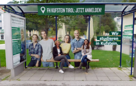 FH Kufstein wirbt mit eigenen Studierenden