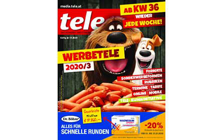 Ab September erscheint tele wieder wöchentlich