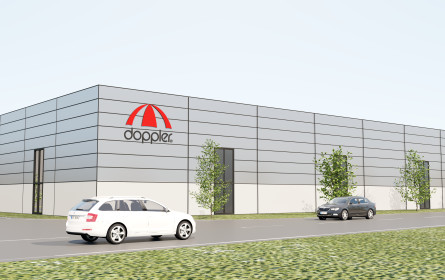 doppler Schirme erweitert am Standort Ranshofen