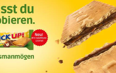 PickUp! wirbt für neue Sorte Choco Hazelnut