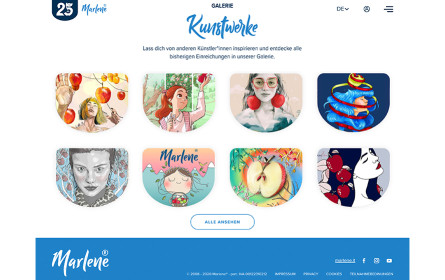 Ein Apfel wird 25 Jahre – Kunst-Contest für Marlene