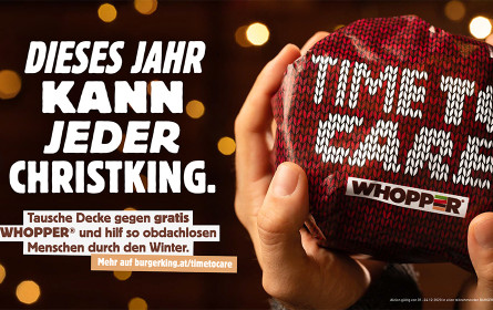 Burger King und Jung von Matt Donau starten Weihnachtskampagne
