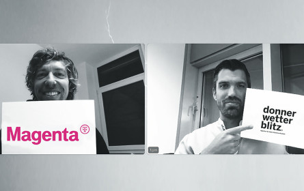 donnerwetterblitz sieht Magenta