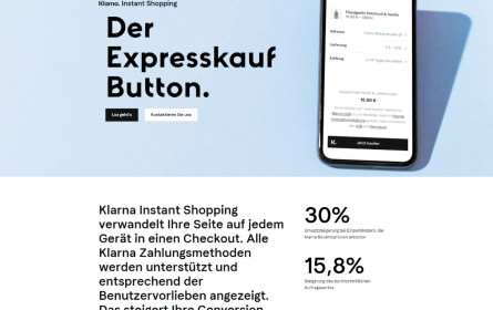 Shoppen mit zwei Klicks