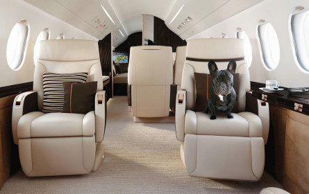 Privatjets fliegen durch heftige Turbulenzen