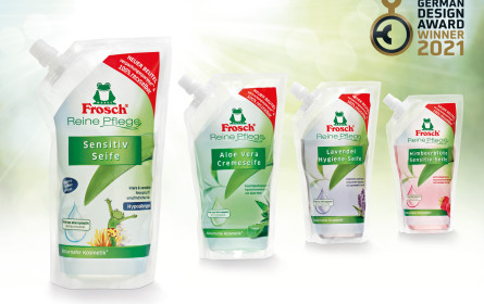 German Design Award für Standbodenbeutel von Frosch