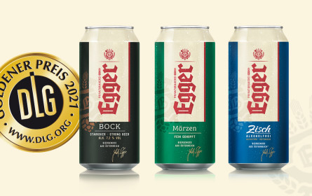 Egger holt drei Mal „Gold“ beim DLG-Biertest 2021