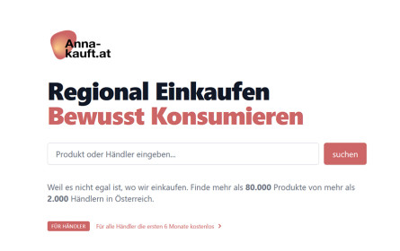 Handelsverband beteiligt sich an regionaler Suchmaschine anna-kauft.at