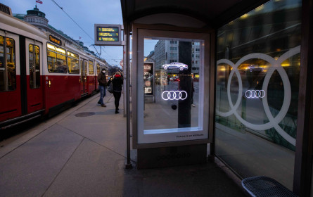 Audi setzt auf Gewista HoloCircle-Technologie